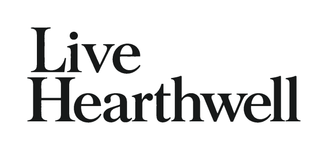 Dark transparent Live Hearthwell wordmark
